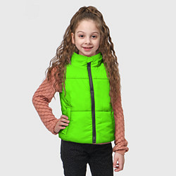 Детский жилет Кислотный зеленый, цвет: 3D-черный — фото 2