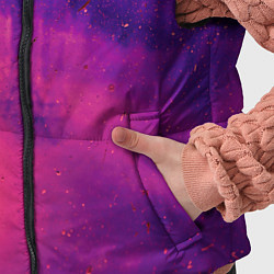 Детский жилет Фиолетовый космос, цвет: 3D-светло-серый — фото 2