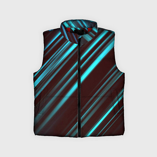 Детский жилет Stripes line neon color / 3D-Красный – фото 1