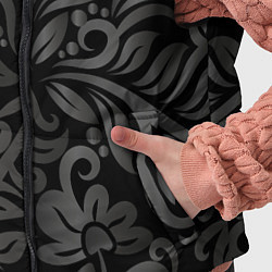 Детский жилет Модный растительный орнамент, цвет: 3D-светло-серый — фото 2