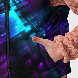 Детский жилет Неоновый киберпанк, цвет: 3D-черный — фото 2