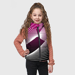 Детский жилет Авангардная растровая композиция, цвет: 3D-черный — фото 2