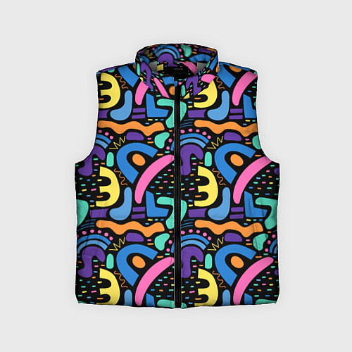Детский жилет Multicolored texture pattern / 3D-Светло-серый – фото 1