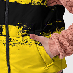 Детский жилет Черно-желтая полоса Cyberpunk 2077, цвет: 3D-красный — фото 2