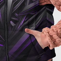 Детский жилет Черно-фиолетовые объекты, цвет: 3D-черный — фото 2