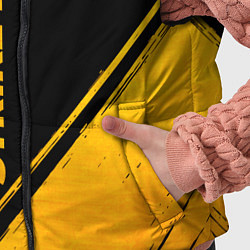 Детский жилет Counter Strike 2 - gold gradient: надпись, символ, цвет: 3D-черный — фото 2