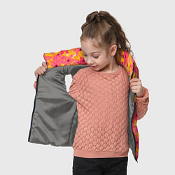 Детский жилет Полупрозрачный цветочный паттерн, цвет: 3D-светло-серый — фото 2