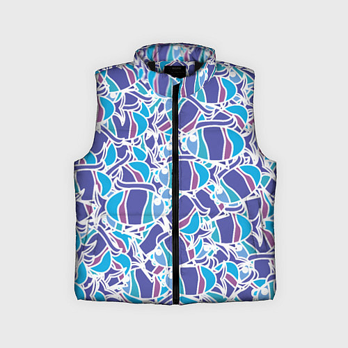 Детский жилет Абстракция рыбка / 3D-Черный – фото 1