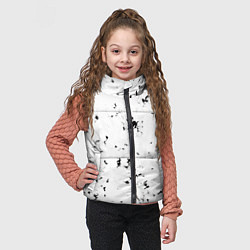 Детский жилет Текстура черно-белая, цвет: 3D-черный — фото 2