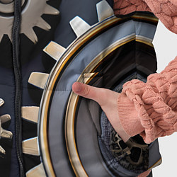 Детский жилет Механика и шестерёнки, цвет: 3D-светло-серый — фото 2