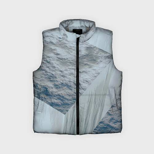 Детский жилет Серая стена и блоки / 3D-Светло-серый – фото 1