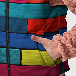 Детский жилет Цветные кирпичики, цвет: 3D-черный — фото 2