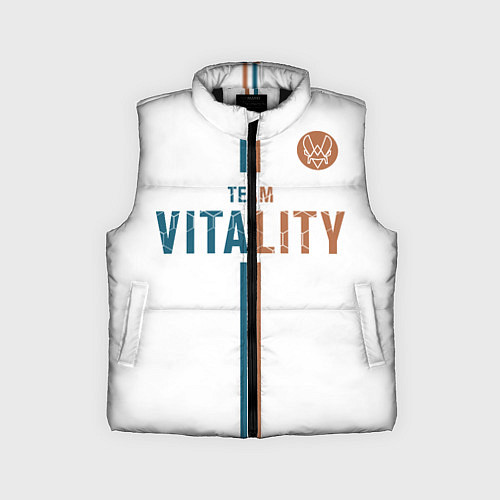 Детский жилет Форма Team Vitality white / 3D-Черный – фото 1