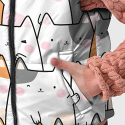 Детский жилет Семья котиков, цвет: 3D-светло-серый — фото 2