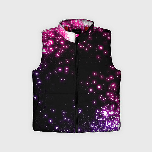 Детский жилет Неоновые звезды - neon / 3D-Красный – фото 1