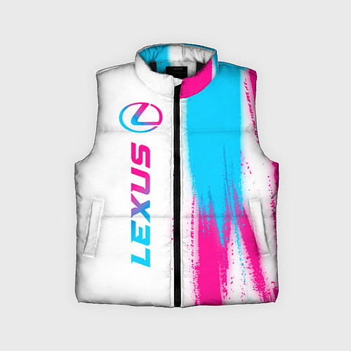 Детский жилет Lexus neon gradient style: по-вертикали / 3D-Черный – фото 1