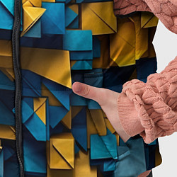 Детский жилет Объёмная геометрия, цвет: 3D-черный — фото 2