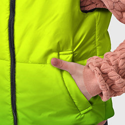 Детский жилет Сочный лимон градиент, цвет: 3D-черный — фото 2