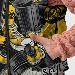 Детский жилет Кеды и граффити урбан стайл, цвет: 3D-красный — фото 2