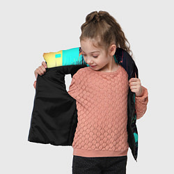 Детский жилет Городская радиоволна, цвет: 3D-черный — фото 2