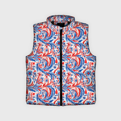 Детский жилет Русский орнамент / 3D-Черный – фото 1