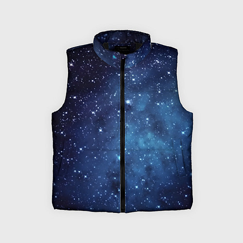 Детский жилет Звездное небо - нейросеть / 3D-Черный – фото 1