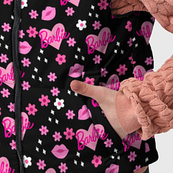 Детский жилет Черный фон, барби и цветы, цвет: 3D-черный — фото 2