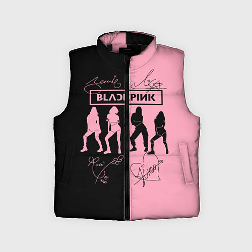 Детский жилет Blackpink силуэт девушек / 3D-Черный – фото 1