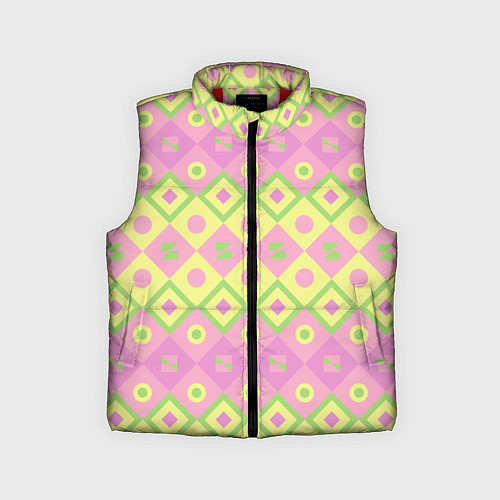 Детский жилет Pink yellow style / 3D-Красный – фото 1