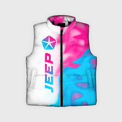 Детский жилет Jeep neon gradient style: по-вертикали