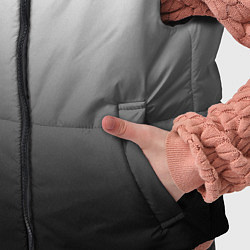 Детский жилет Бело-чёрный градиент, цвет: 3D-красный — фото 2