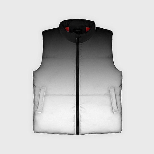 Детский жилет Black and white gradient / 3D-Красный – фото 1
