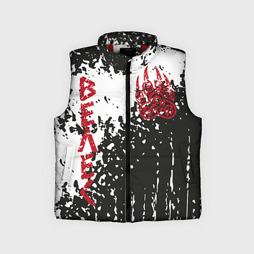 Детский жилет Лапа медведя / 3D-Красный – фото 1