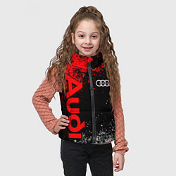 Детский жилет Ауди - красный и белый, цвет: 3D-черный — фото 2