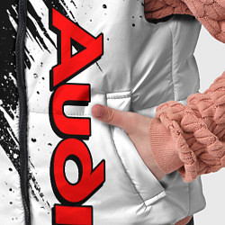 Детский жилет Ауди - белые потертости, цвет: 3D-черный — фото 2