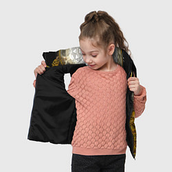 Детский жилет Золотой орёл - славянский орнамент, цвет: 3D-черный — фото 2