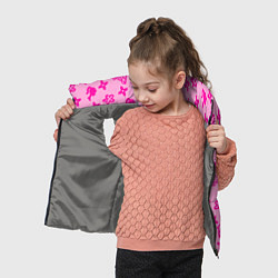 Детский жилет Барби паттерн розовый, цвет: 3D-светло-серый — фото 2