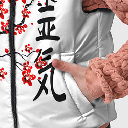 Детский жилет Цветущее дерево сакуры, цвет: 3D-красный — фото 2