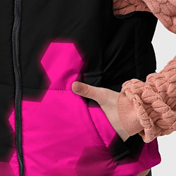 Детский жилет Geely - neon gradient: надпись, символ, цвет: 3D-черный — фото 2