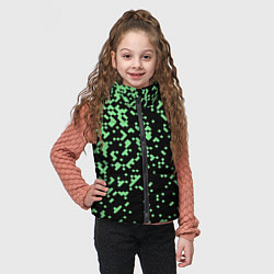Детский жилет Green pixel, цвет: 3D-светло-серый — фото 2