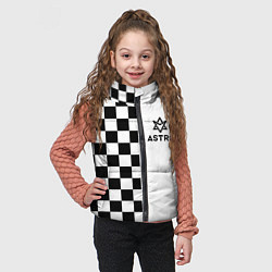 Детский жилет Астро шахматка, цвет: 3D-черный — фото 2