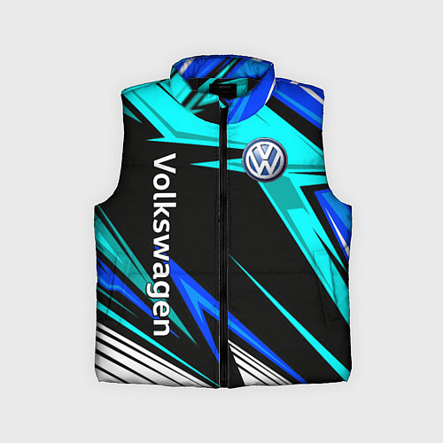 Детский жилет Фольцваген - sport uniform / 3D-Черный – фото 1