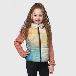 Детский жилет Янтарь и бирюза, цвет: 3D-черный — фото 2