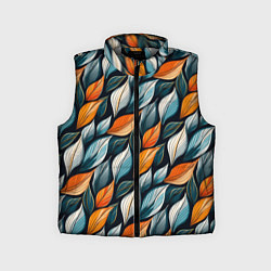 Детский жилет Узор из листьев поздняя осень