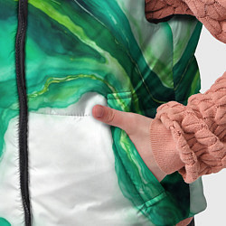 Детский жилет Жидкий изумруд в стиле арт, цвет: 3D-светло-серый — фото 2