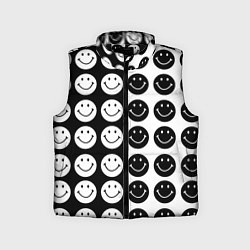 Детский жилет Smiley black and white, цвет: 3D-черный