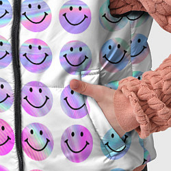 Детский жилет Smiley holographic, цвет: 3D-светло-серый — фото 2
