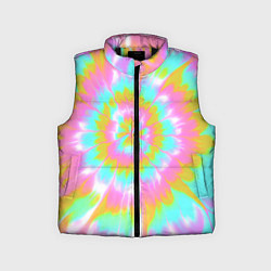 Детский жилет Tie-Dye кислотный в стиле барби