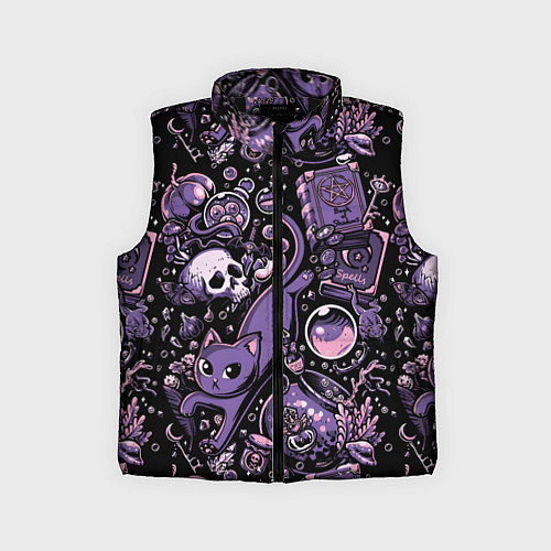 Детский жилет Ведьминский паттерн / 3D-Черный – фото 1