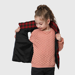 Детский жилет Pajama pattern red, цвет: 3D-черный — фото 2